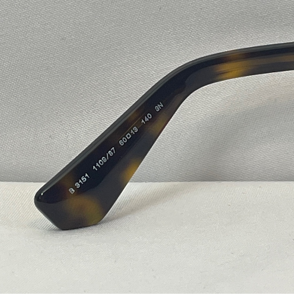 Burberry BE3151 Gold Rimless Aviator Sunglasses 60mm Gray Lenses Italy Designer - Picture 7 of 16